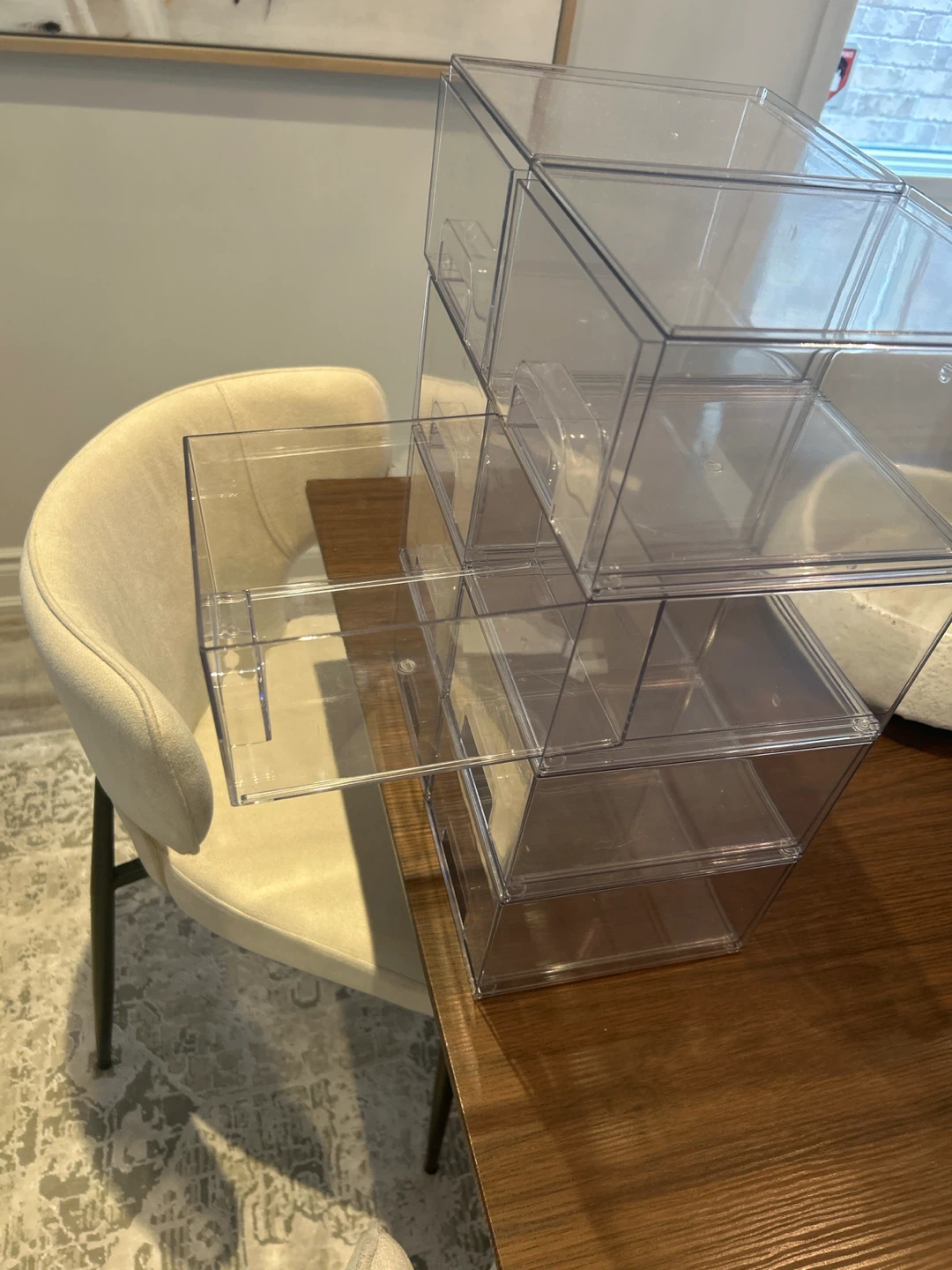Clear Stackable Drawer Organizers - Set of 4 - photo 3