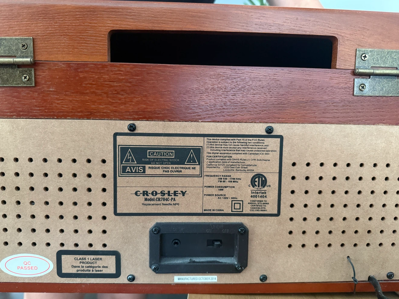 Crosley CR704C-PA Record Player - photo 5