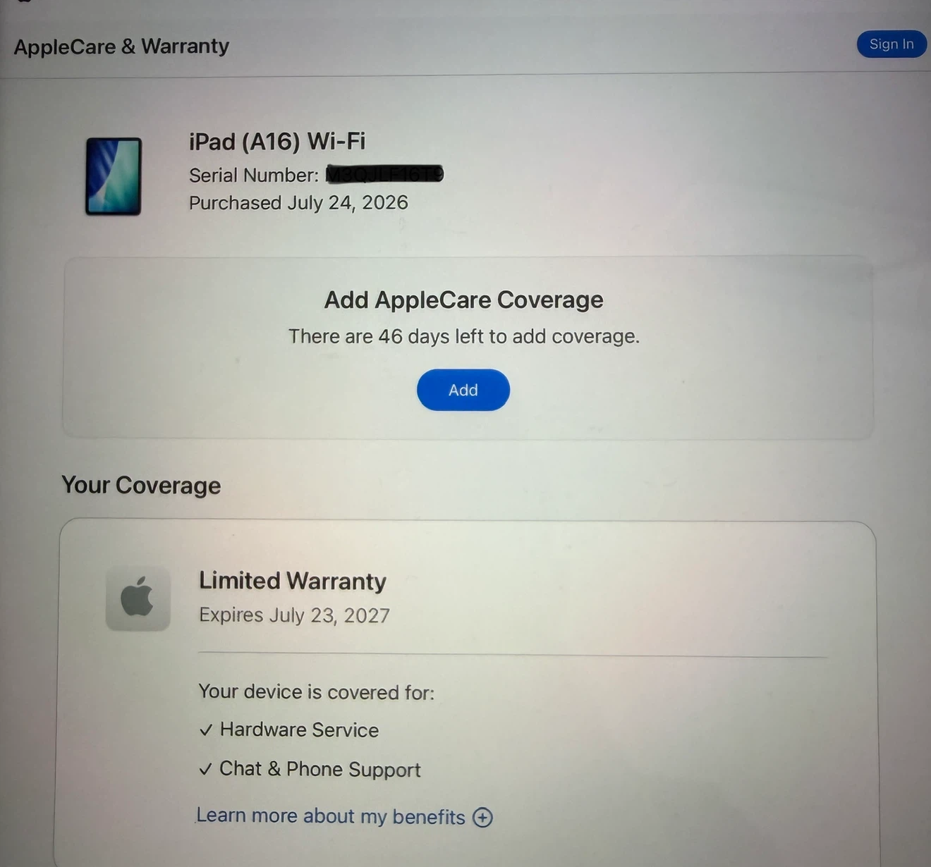 IPad A16 / 11” / 11th Gen / 256GB / 1 Cycle Count - *Warranty* - photo 5