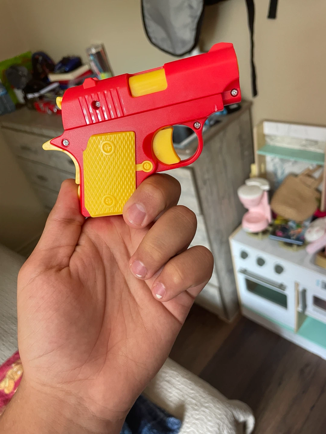 Red and Yellow Toy Cap Gun - photo 2