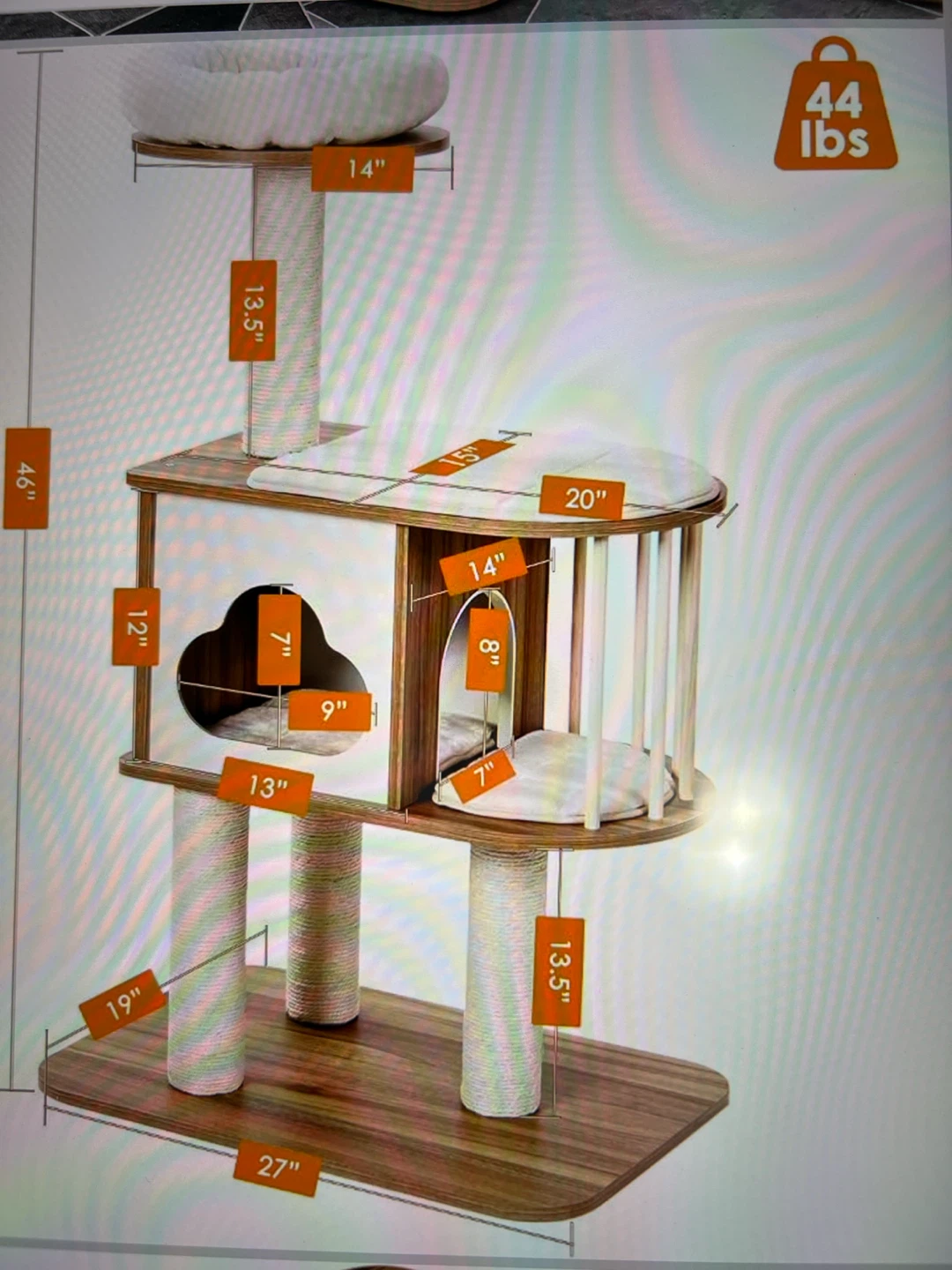 Modern Multi Cat Tree Condo - photo 2