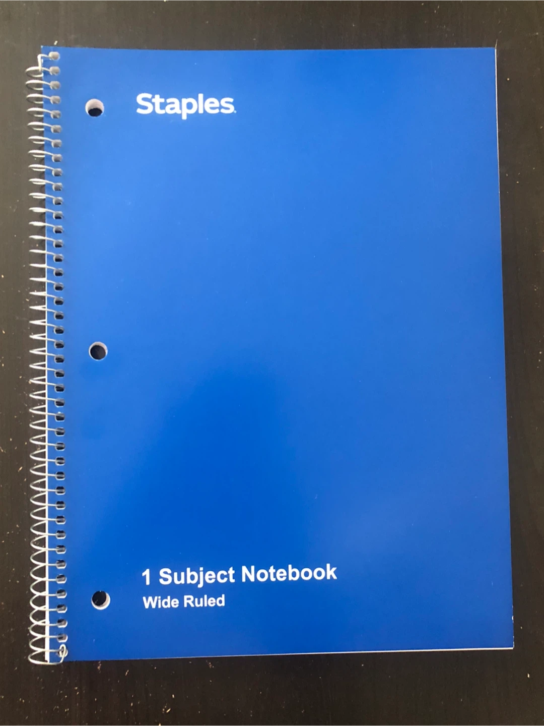 Staples 1 Subject Wide Ruled  Notebook