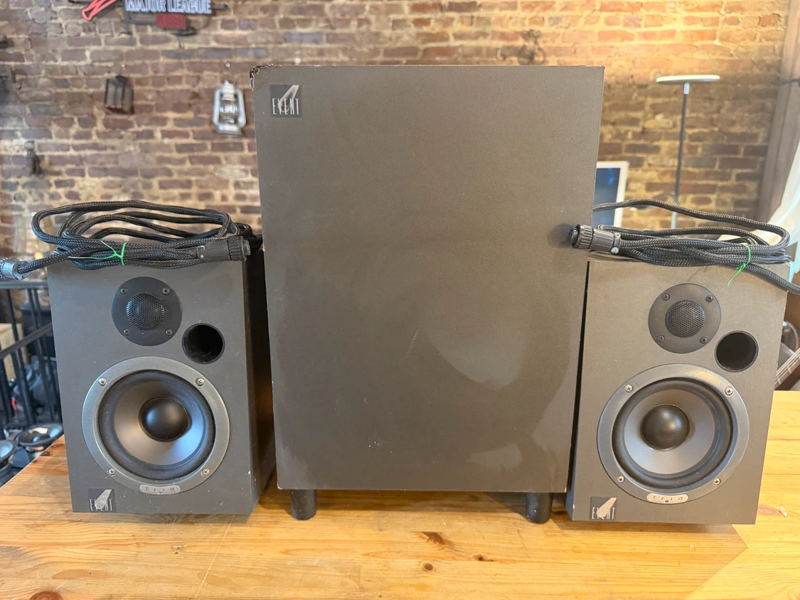 Event Electronics TRIA Professional Studio Monitors + Subwoofer