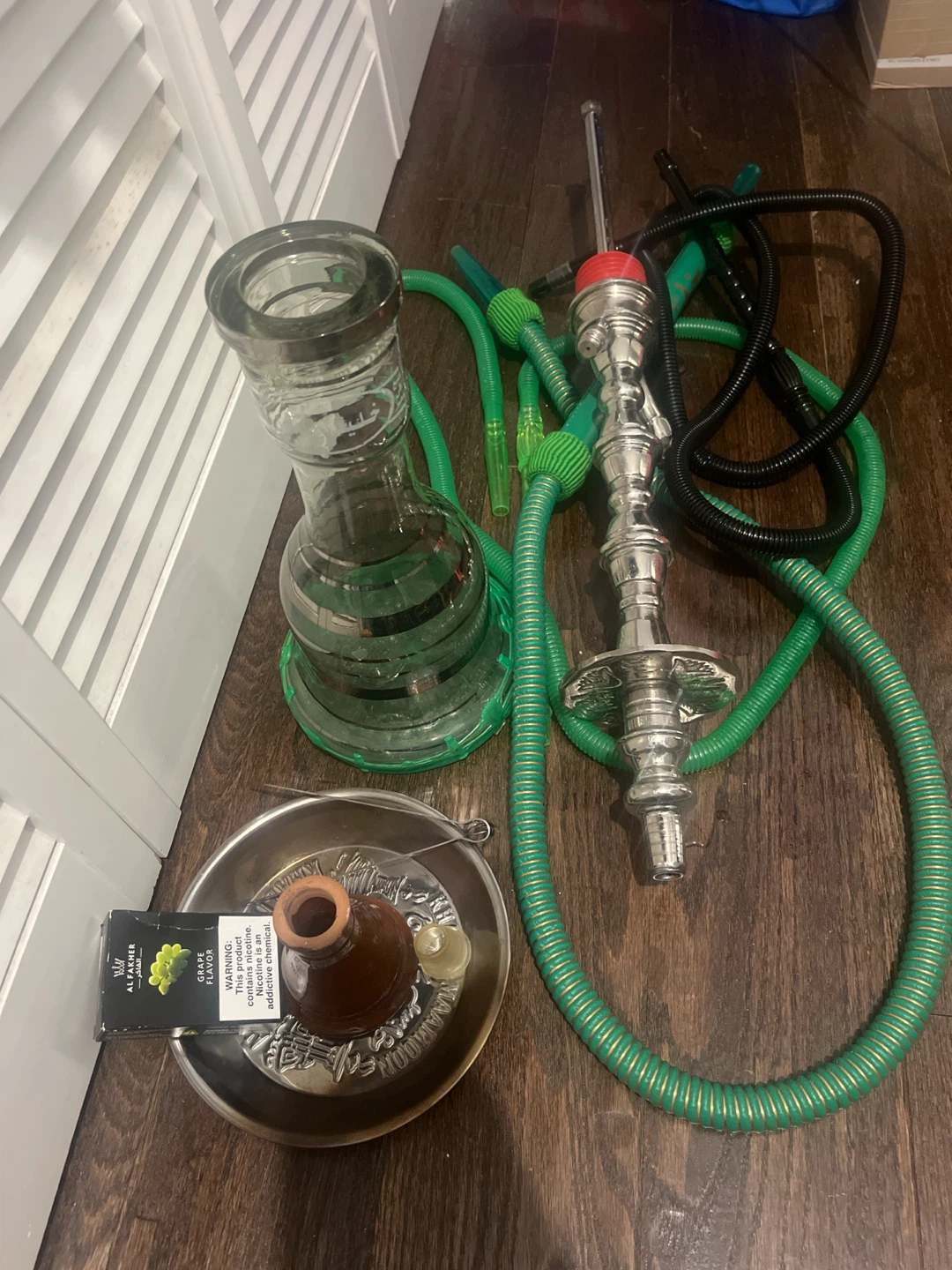 Al Fakher Hookah Set with Grape Flavor