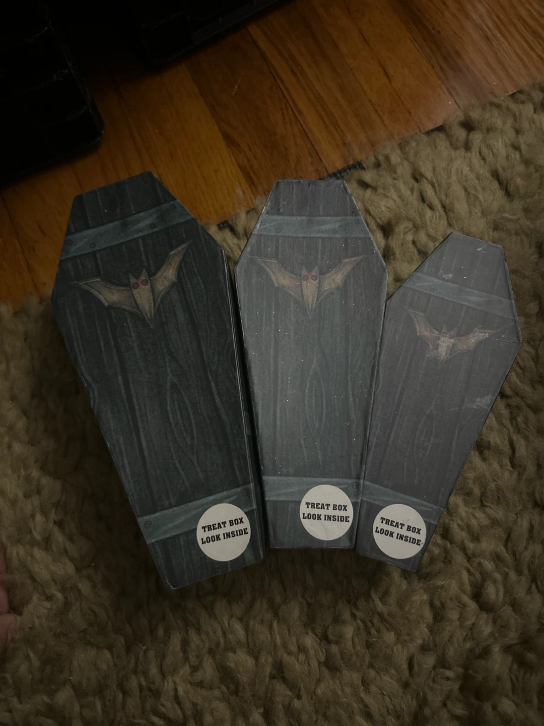 Set of 3 Coffin Treat Boxes