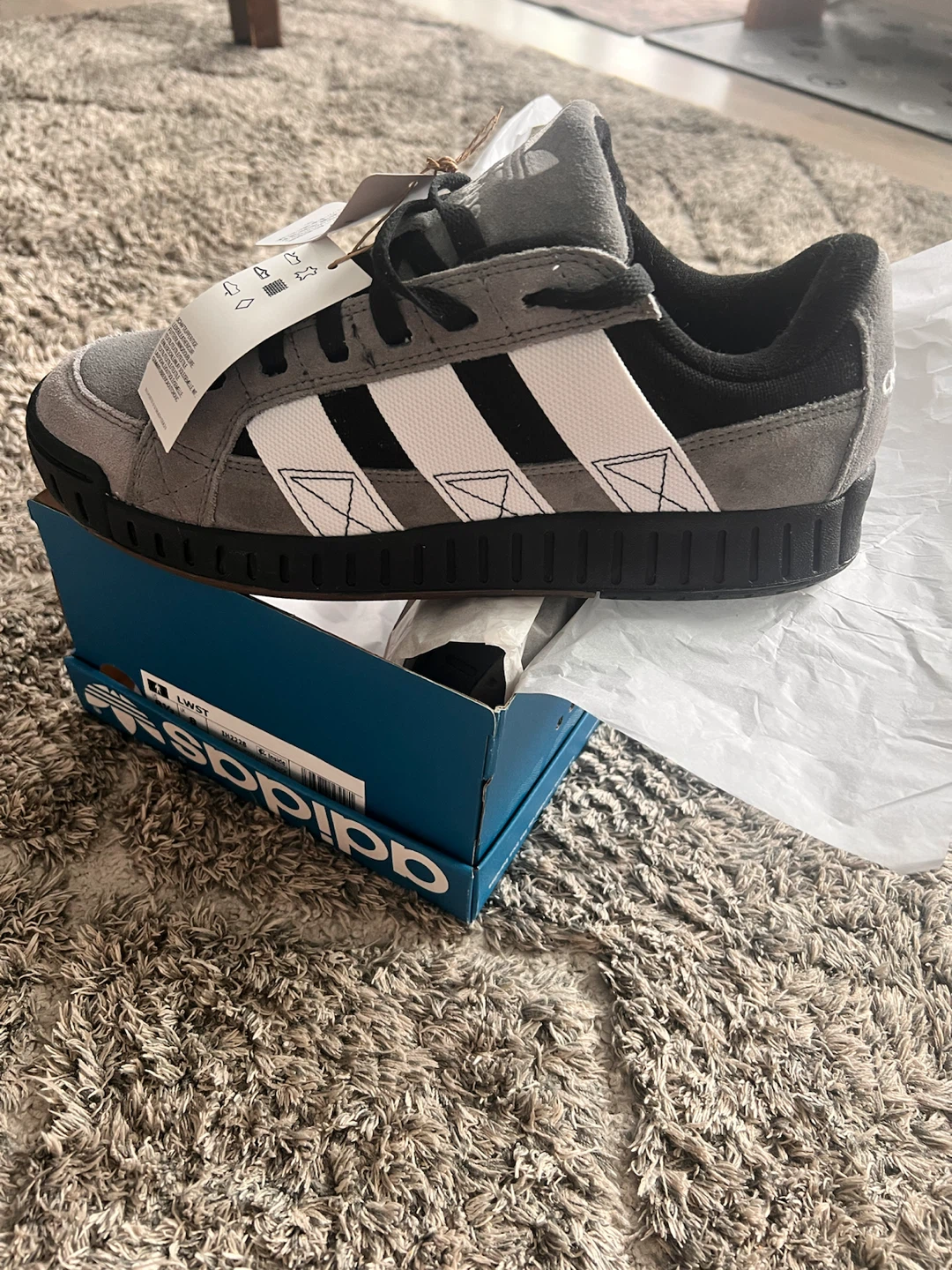 Adidas LWST Sneakers Grey Black White Size 8.5 - photo 5