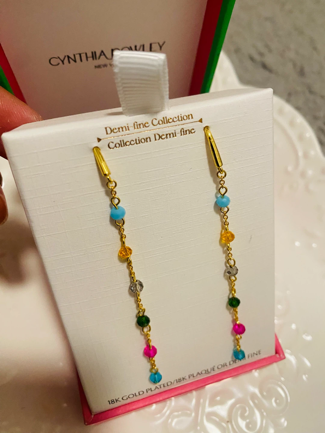New (Unused) Cynthia Rowley Demi-Fine Collection Earrings - photo 2