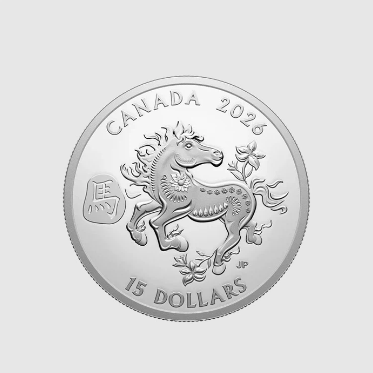 2026 Canada 1 oz Fine Silver Lunar Year of the Horse Coin