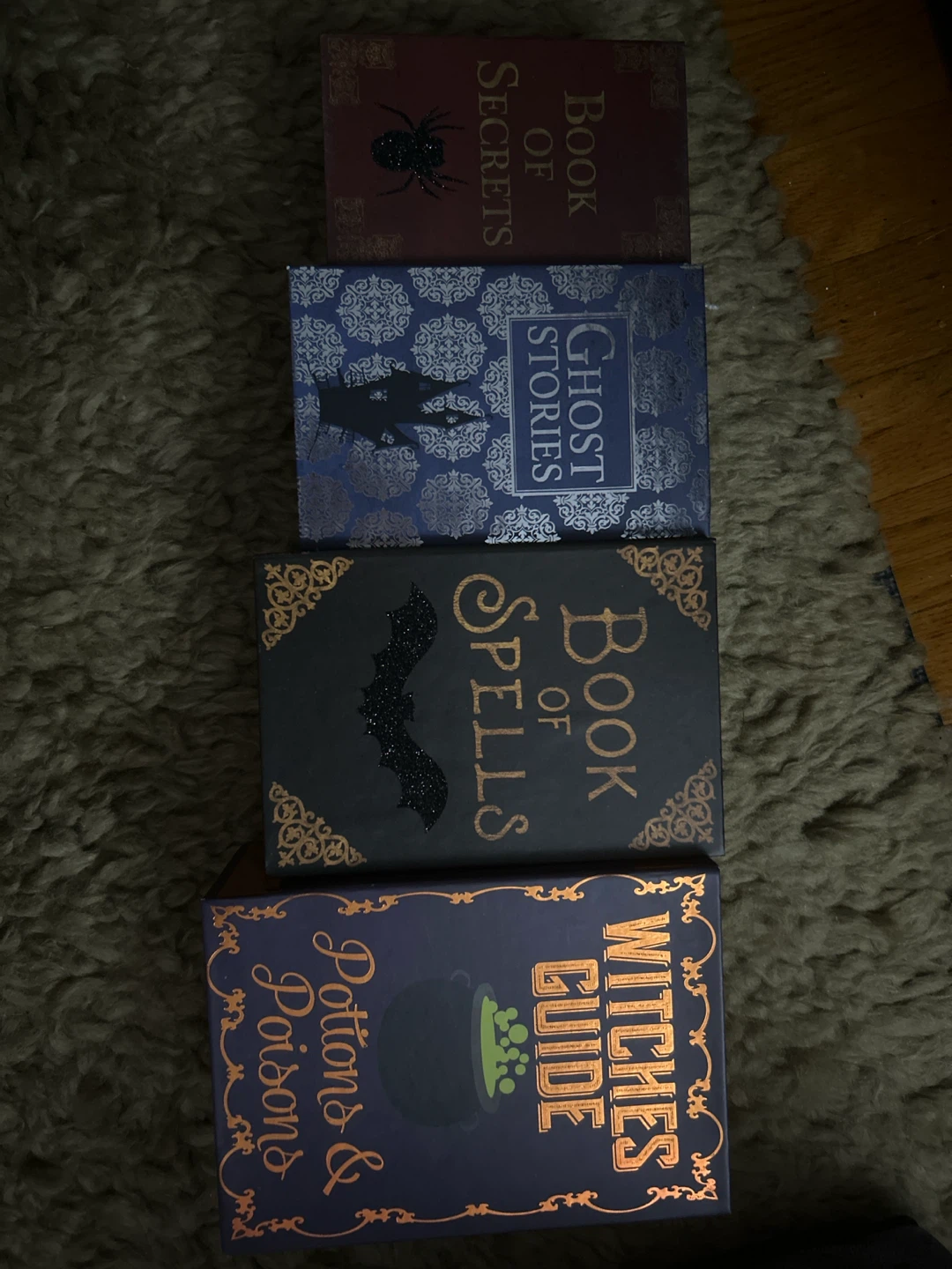 Set of 4 Decorative Halloween Books