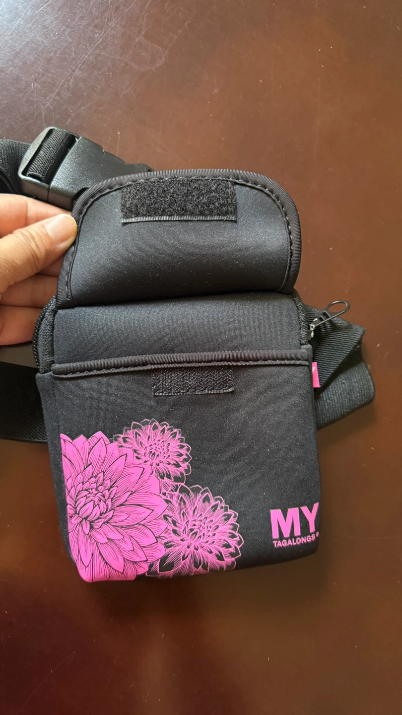 MY Tagalongs Black Floral Pouch with Belt - photo 3