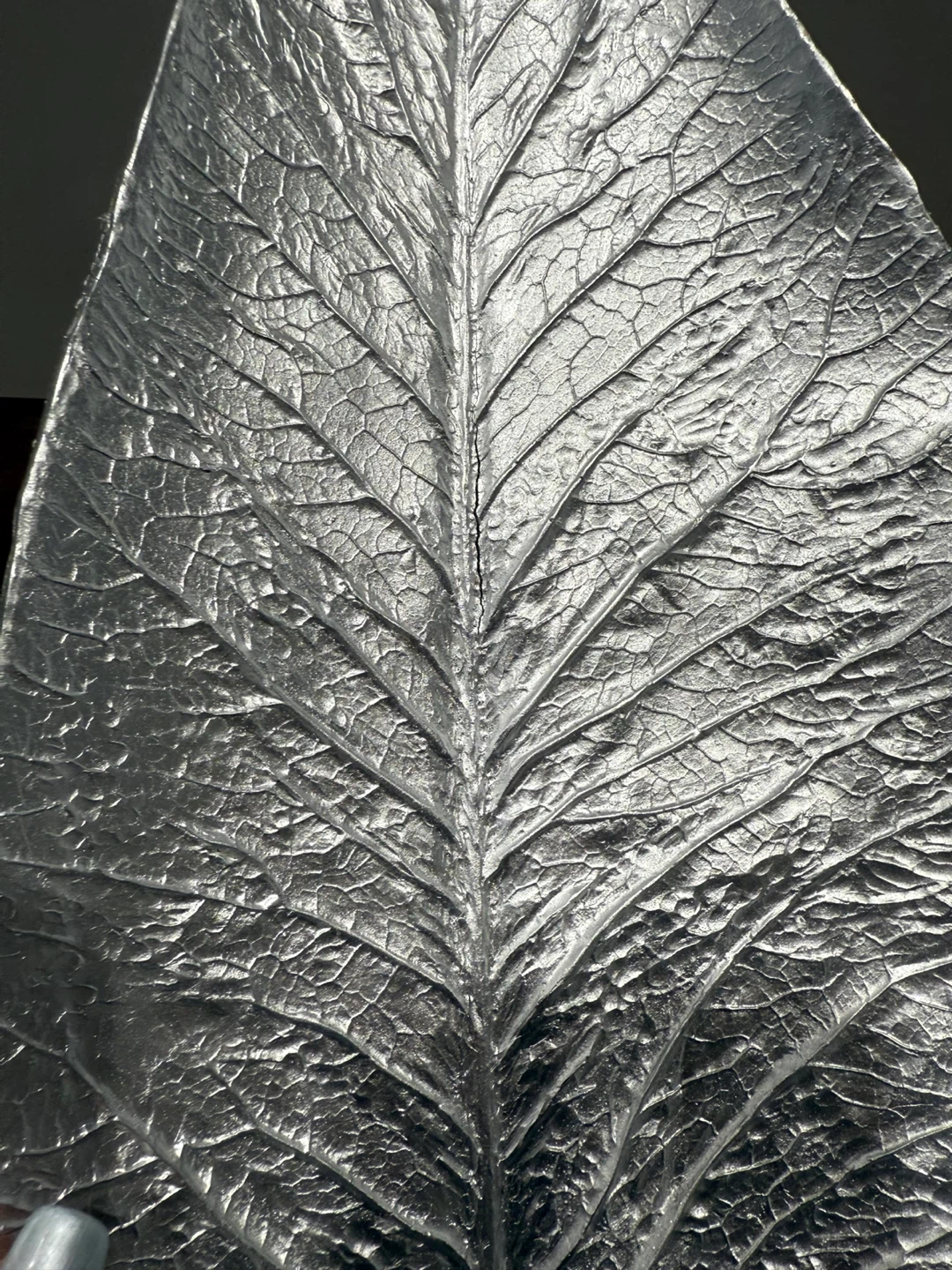 Silver Decorative Leaf Platters - Set of 2 - photo 4