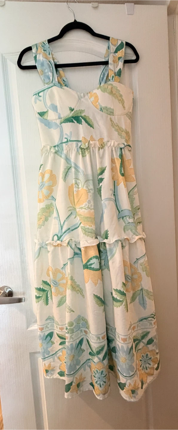 Floral Print Midi Dress