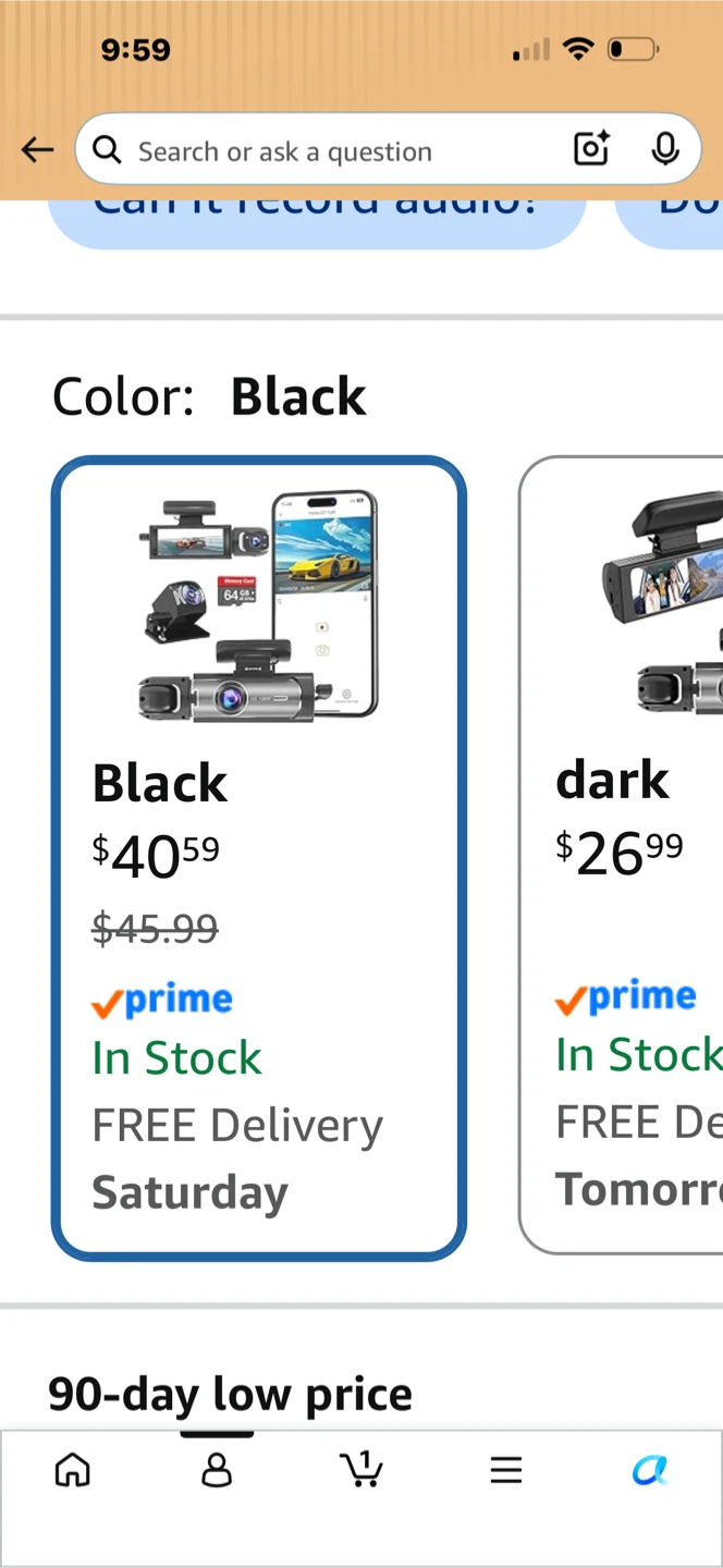 Wagoyo Dash Cam Front and Inside, 1080P HD