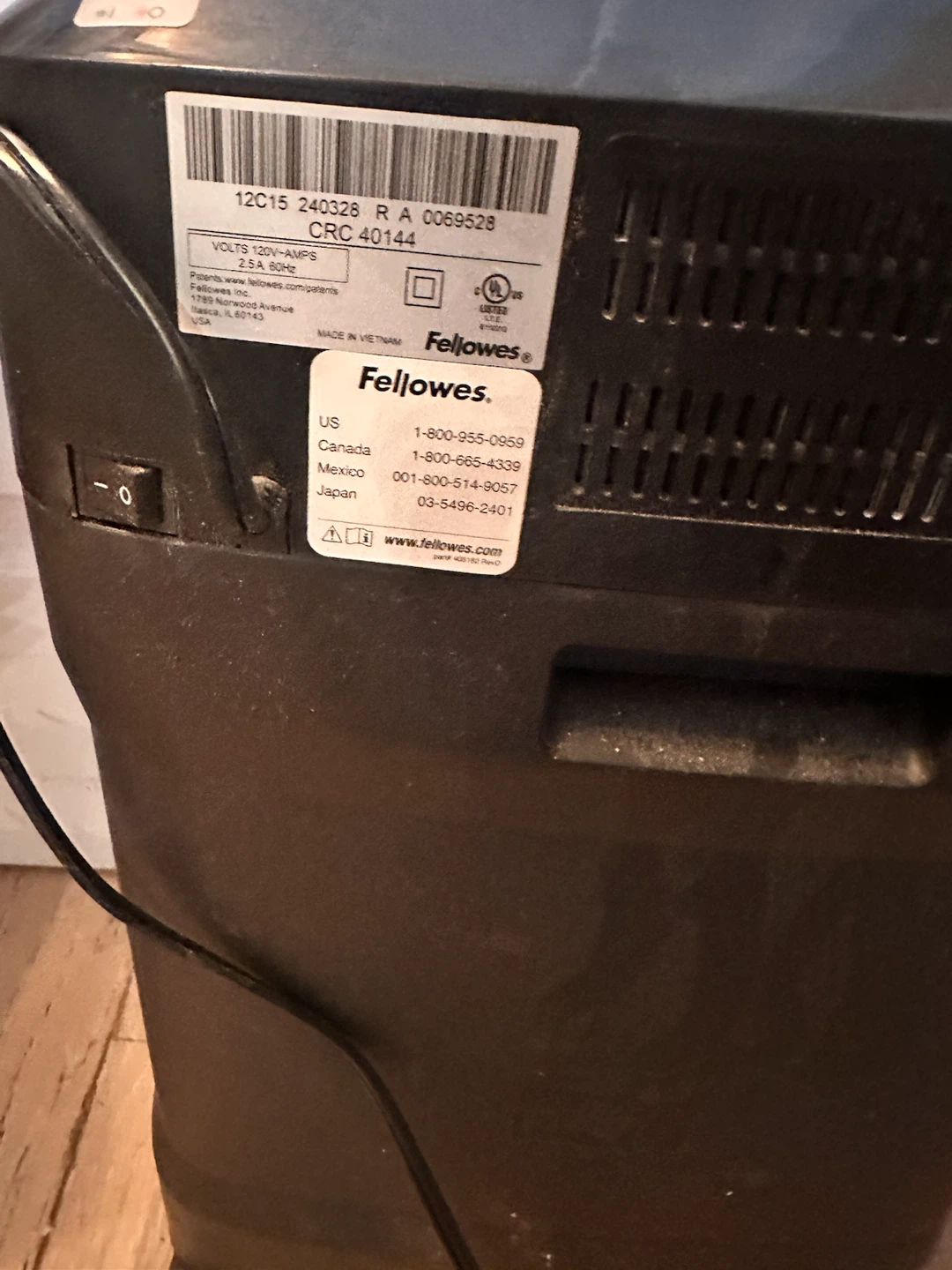 Fellowes Shredder - photo 4