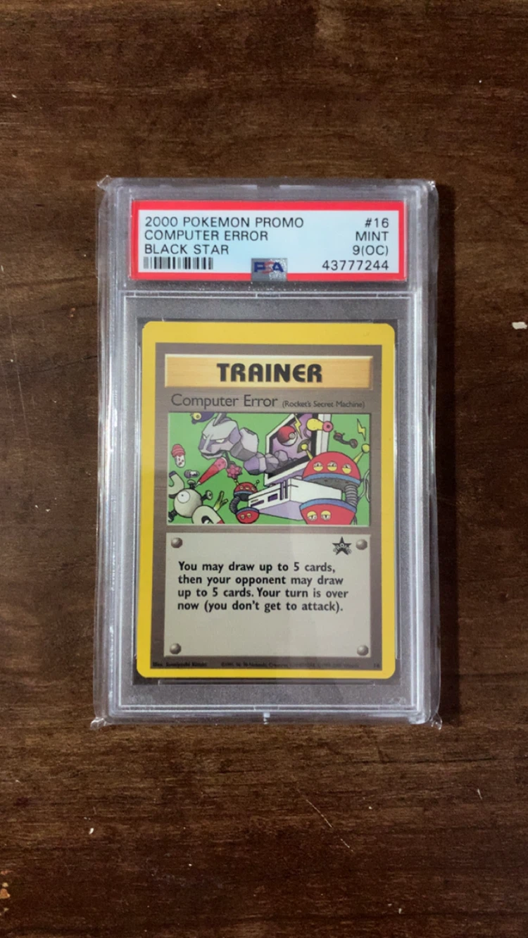 2000 Pokemon Promo Computer Error Trainer Card