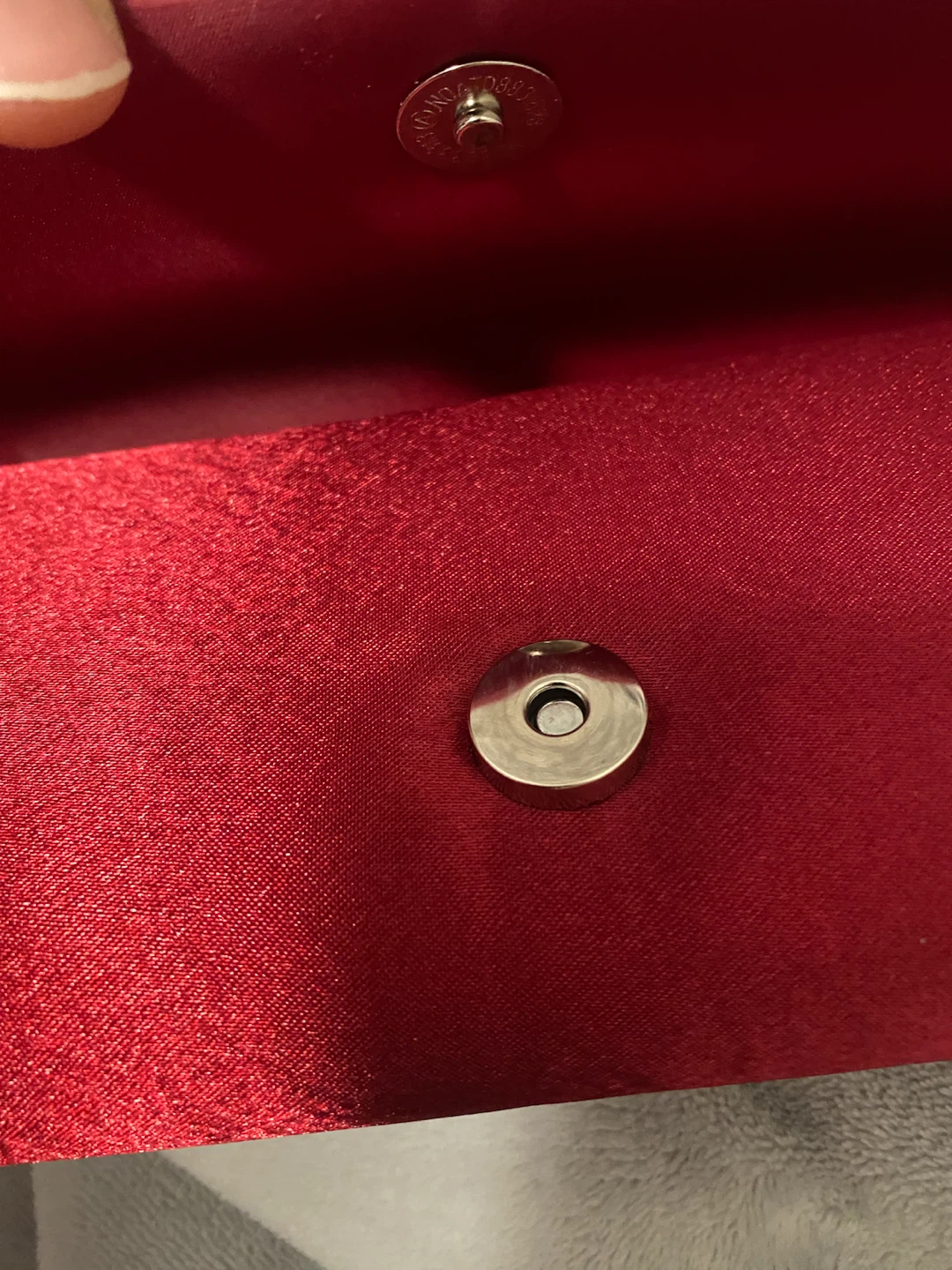 New ( Unused) Red Clutch Evening Bag with Rhinestone - photo 3