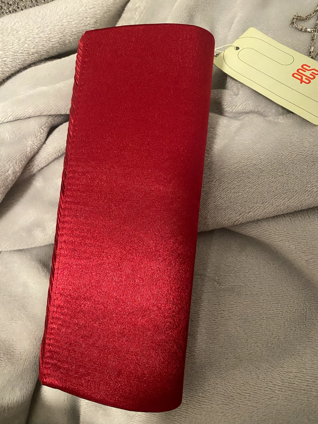 New ( Unused) Red Clutch Evening Bag with Rhinestone - photo 4