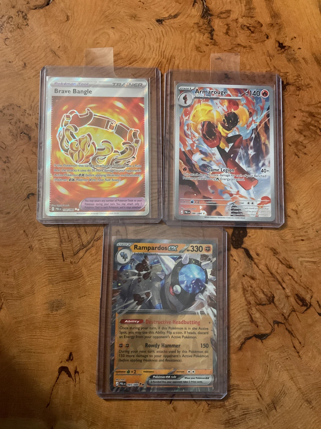 Pokémon TCG Cards - Armarouge, Rampardos EX, Brave Bangle