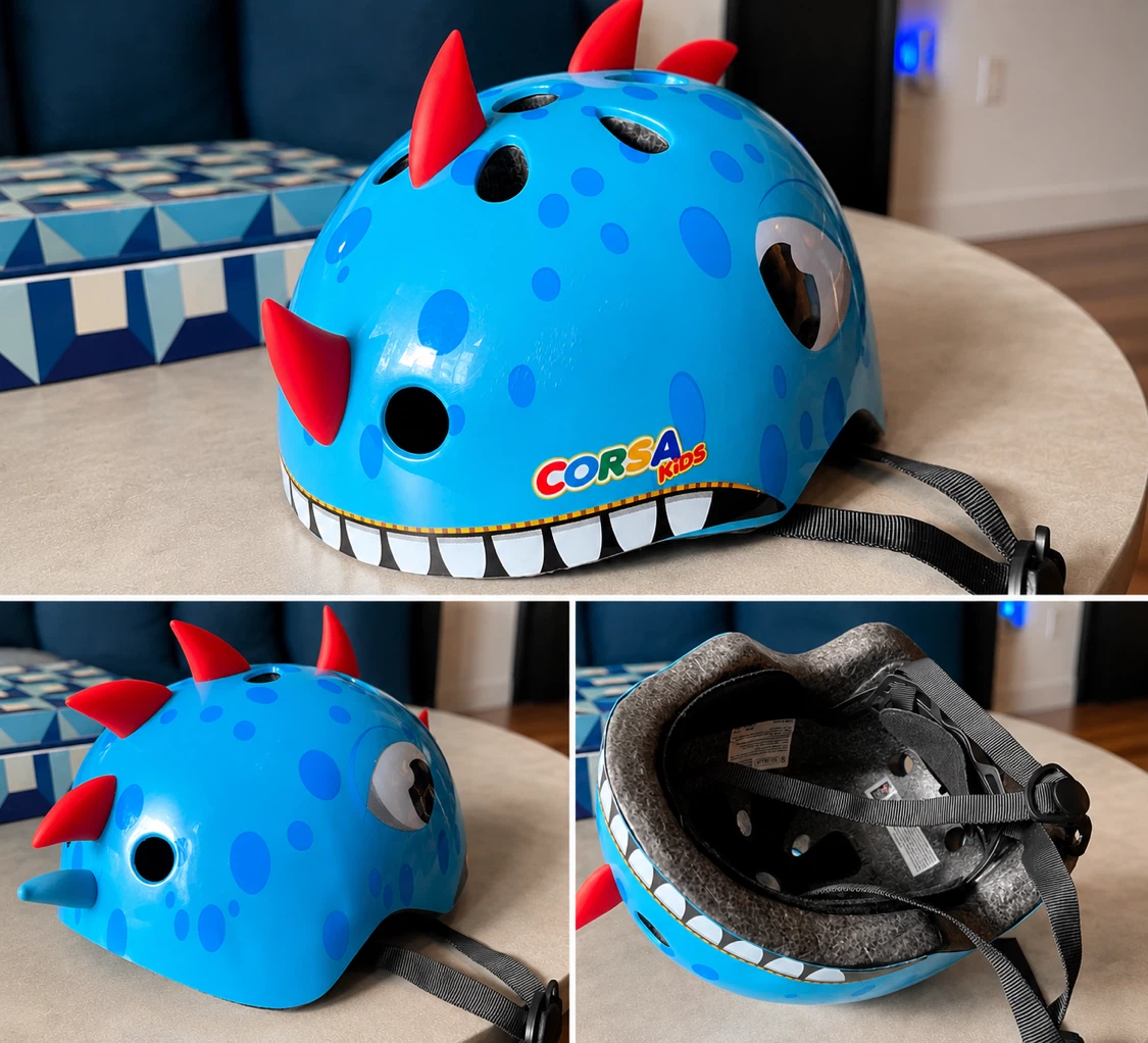 Corsa Kids Dinosaur Helmet