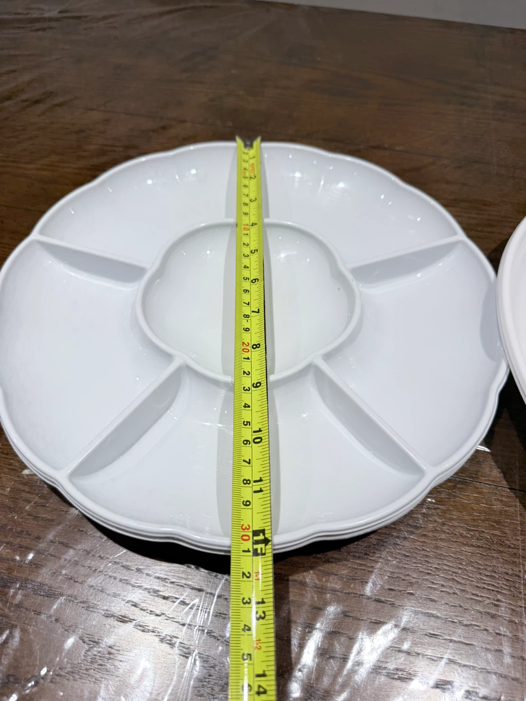 White Plastic Serving Platters - photo 4