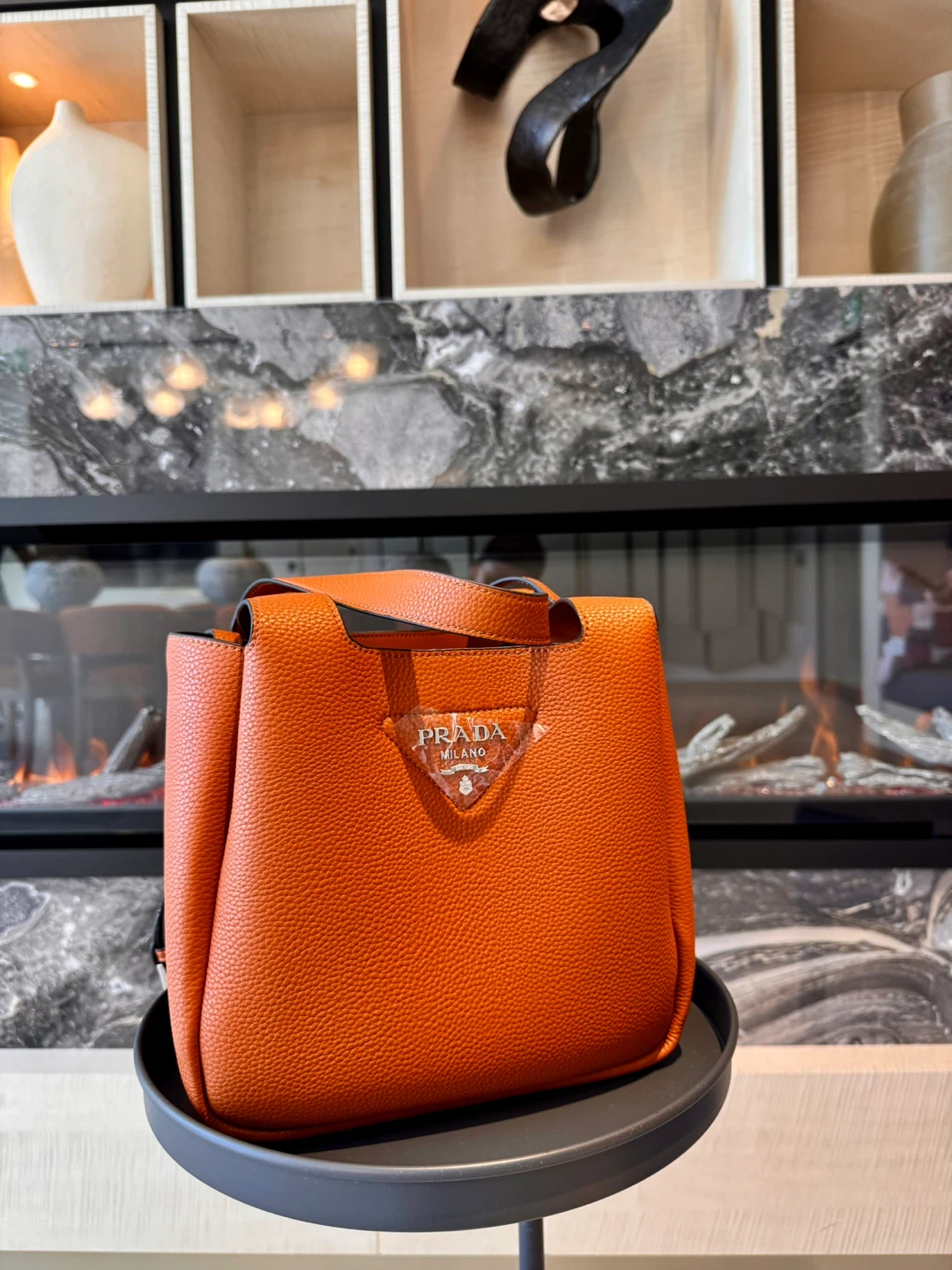 Prada Orange Leather Handbag - photo 2