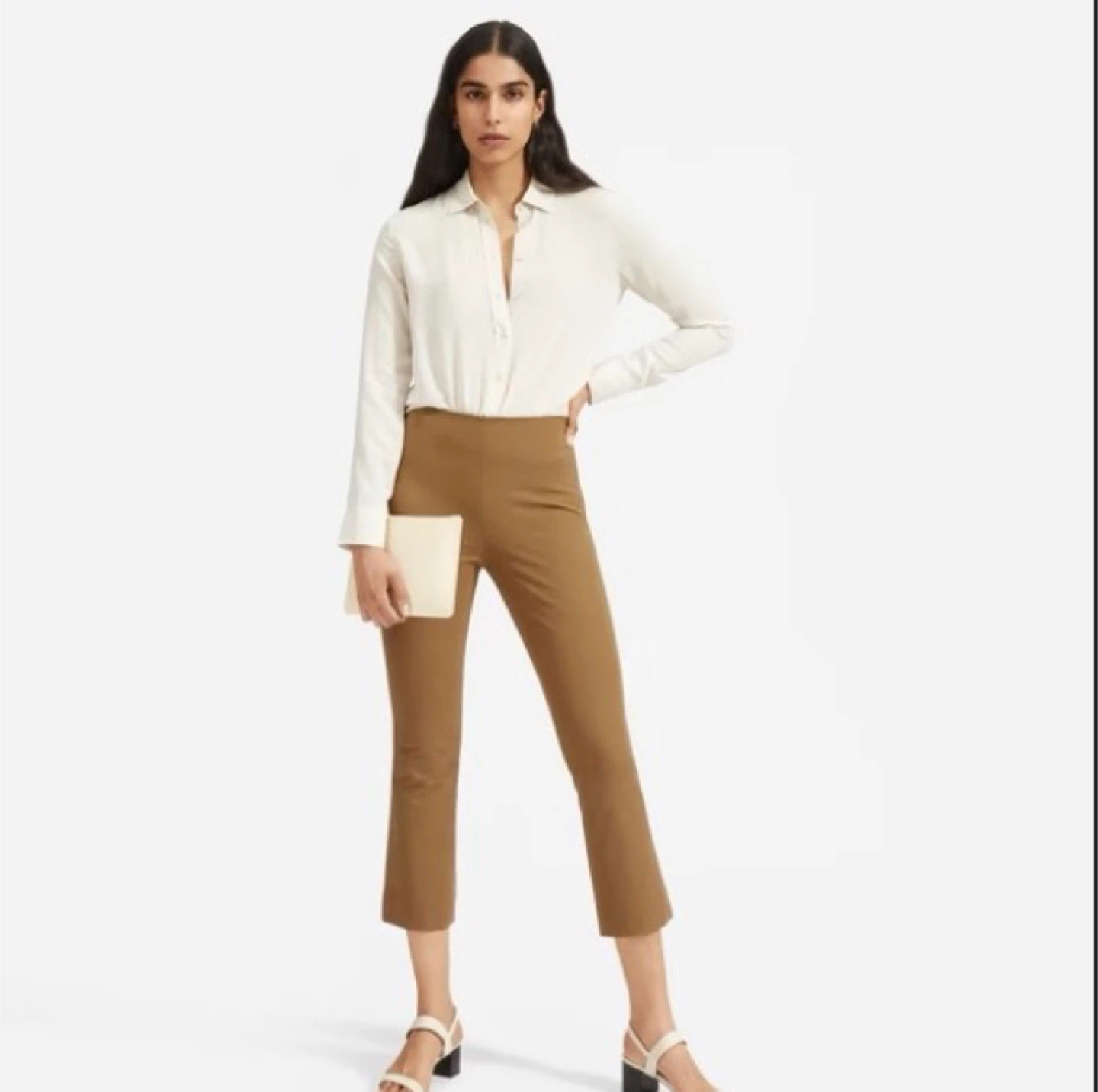 Everlane Women's Tan Cropped Pants - photo 2