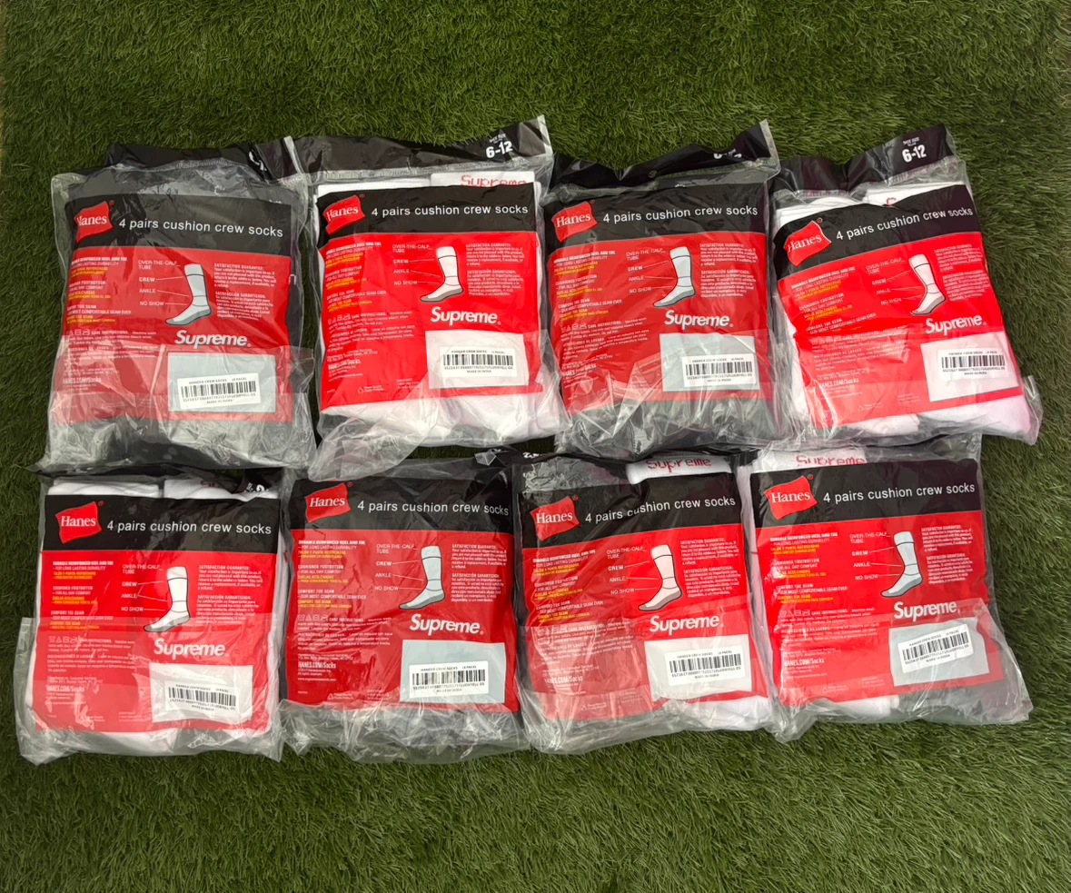 Supreme socks ( All mixed 2 Black 2 White ) - photo 2
