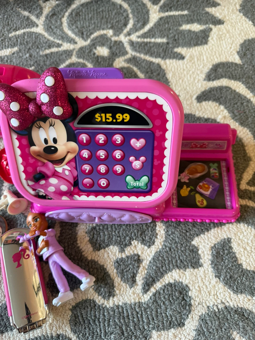 Assorted Barbie, Minnie Mouse, and Toy Playset Lot - photo 4
