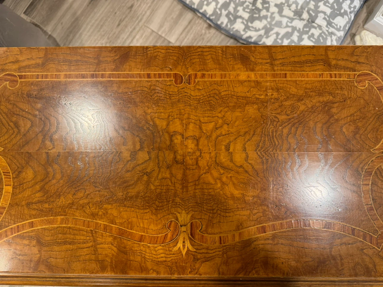 Italian handcrafted table with 3 drawers - photo 2