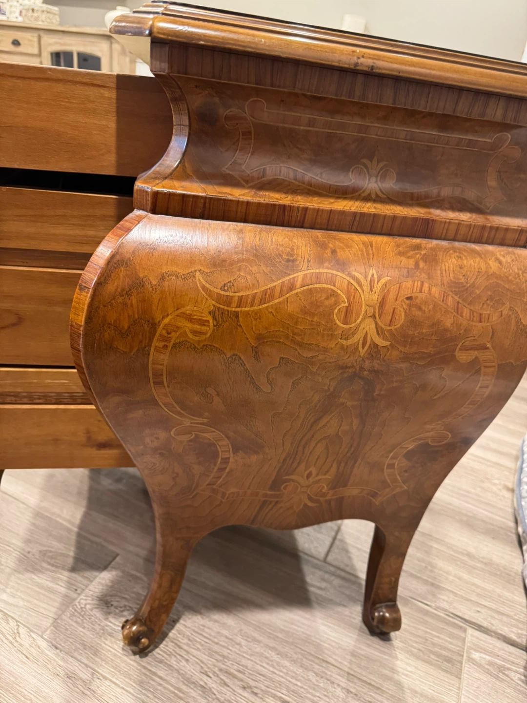 Italian handcrafted table with 3 drawers - photo 3