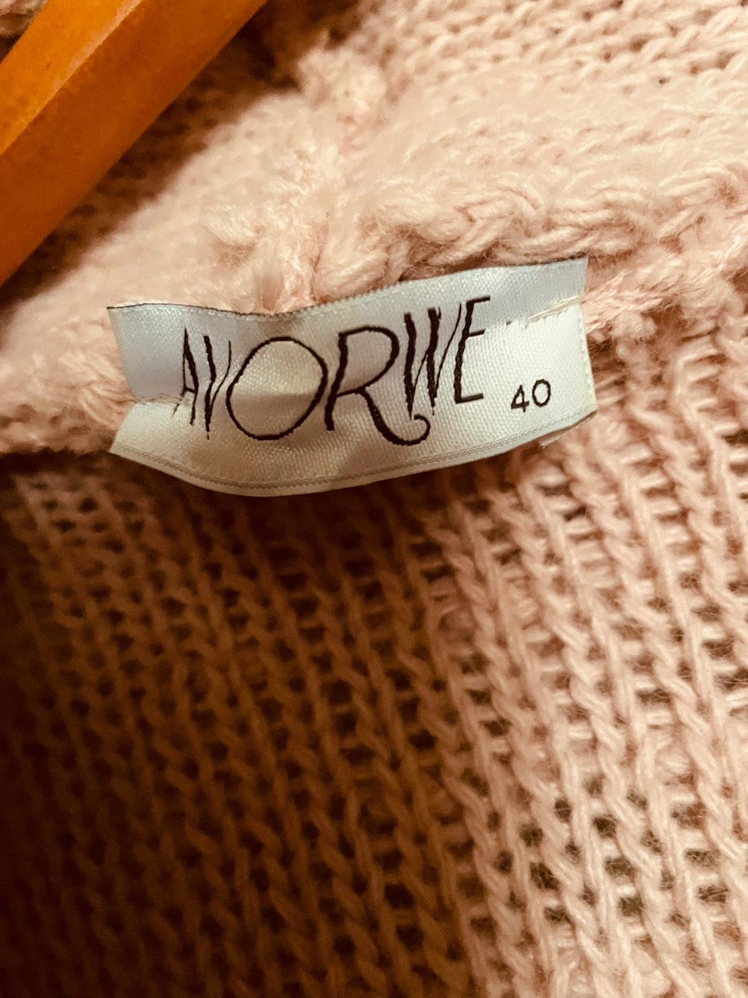 AVORWE Pink Knit Cardigan Coat with Hood - photo 5