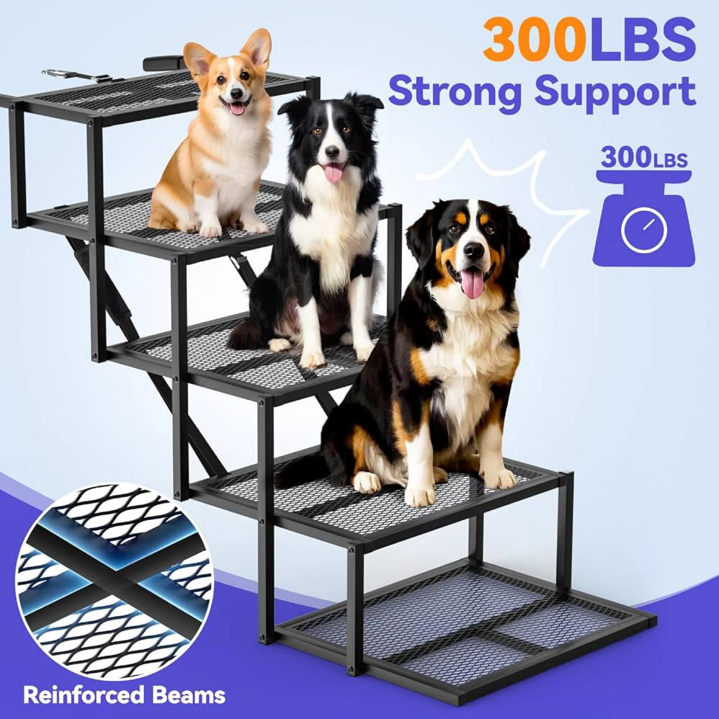 Pawaboo Extra Wide Dog Stairs for Car - New - photo 2