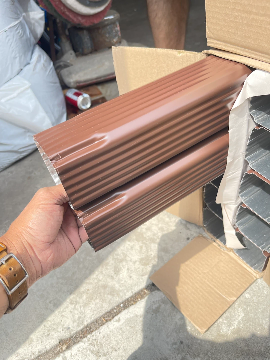 10 Square Downspout Pipe - 3" x 10'