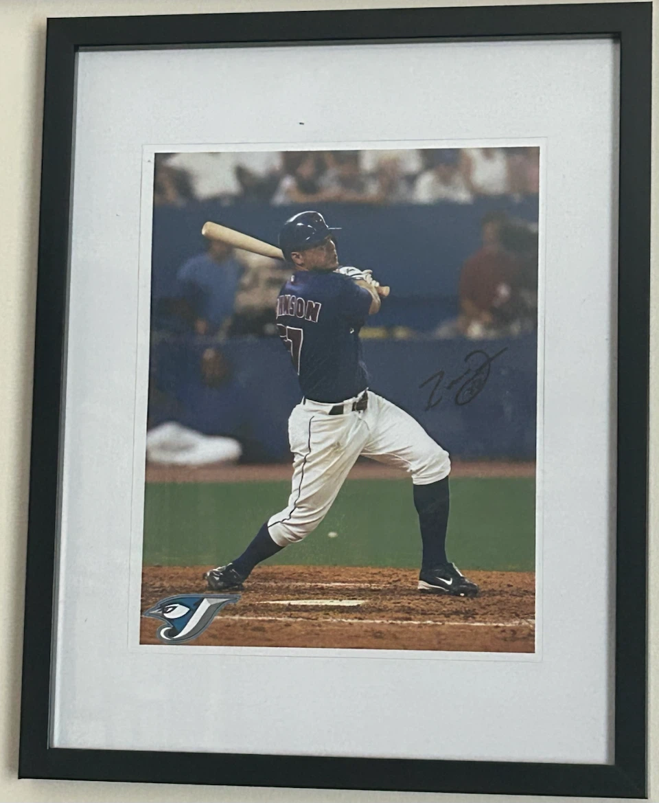 Signed Carlos Delgado Toronto Blue Jays Framed Photo