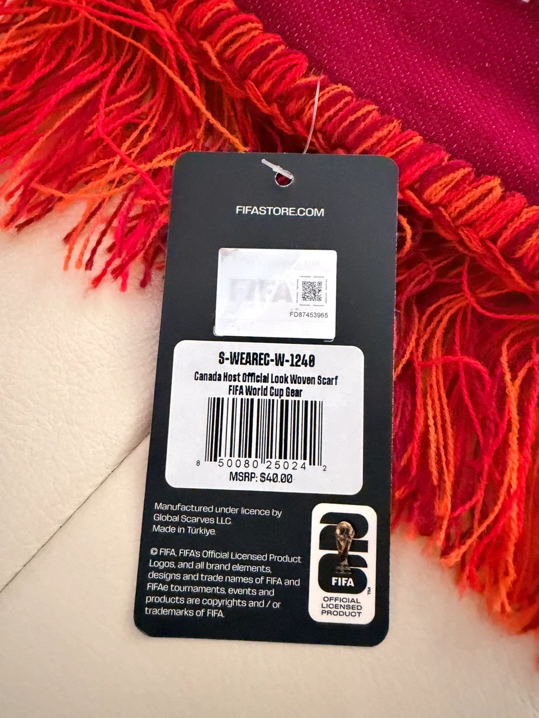 FIFA Canada Host Official Look Woven Scarf - photo 4