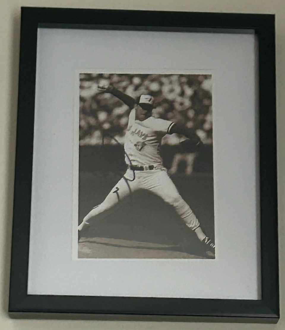 Framed Photo of Baseball Pitcher