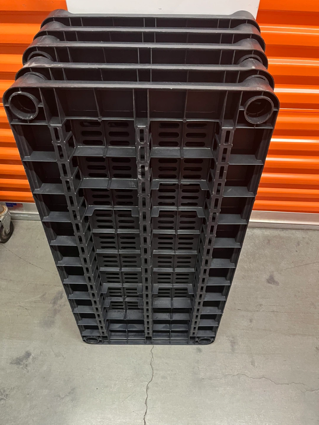 Stackable Black Plastic Storage Bins (Set of 4) - photo 2
