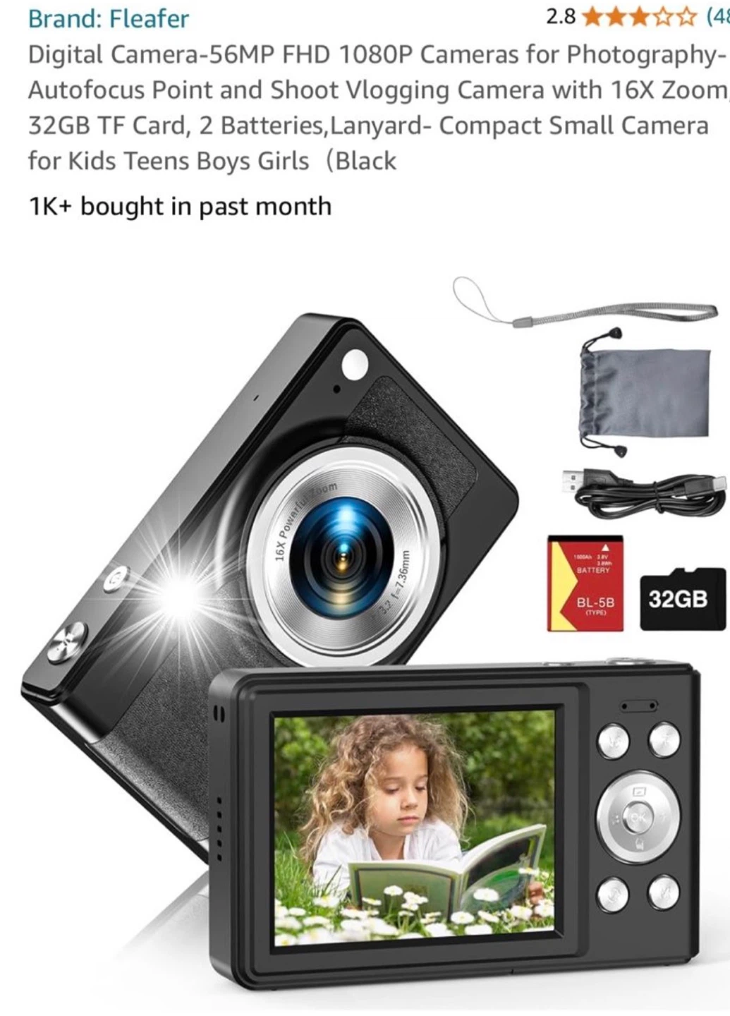 Digital Camera - 56MP FHD 1080P - photo 5