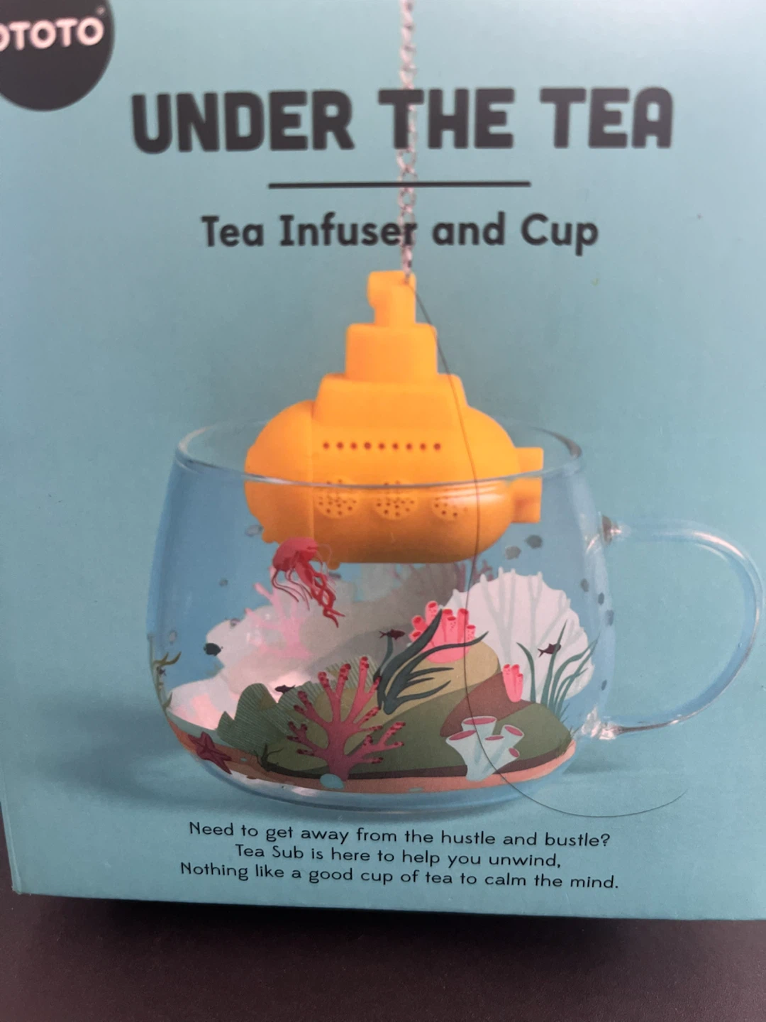 New OTOTO Under the Tea Submarine Tea Infuser and Cup