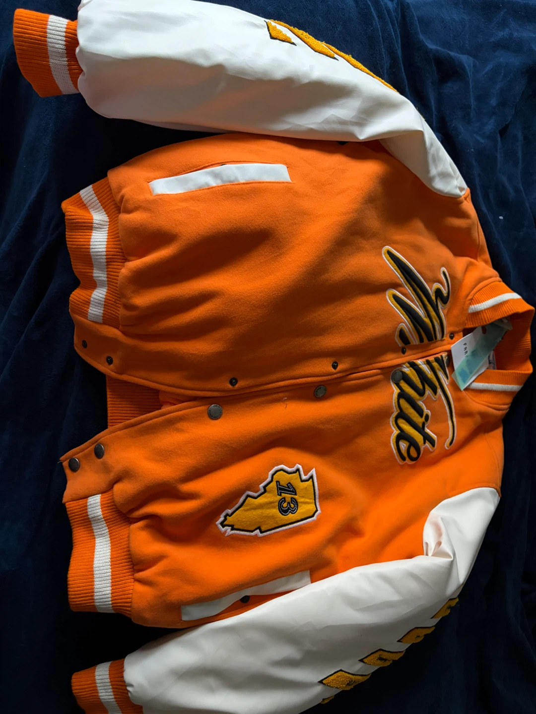 Off-White Orange Varsity Jacket