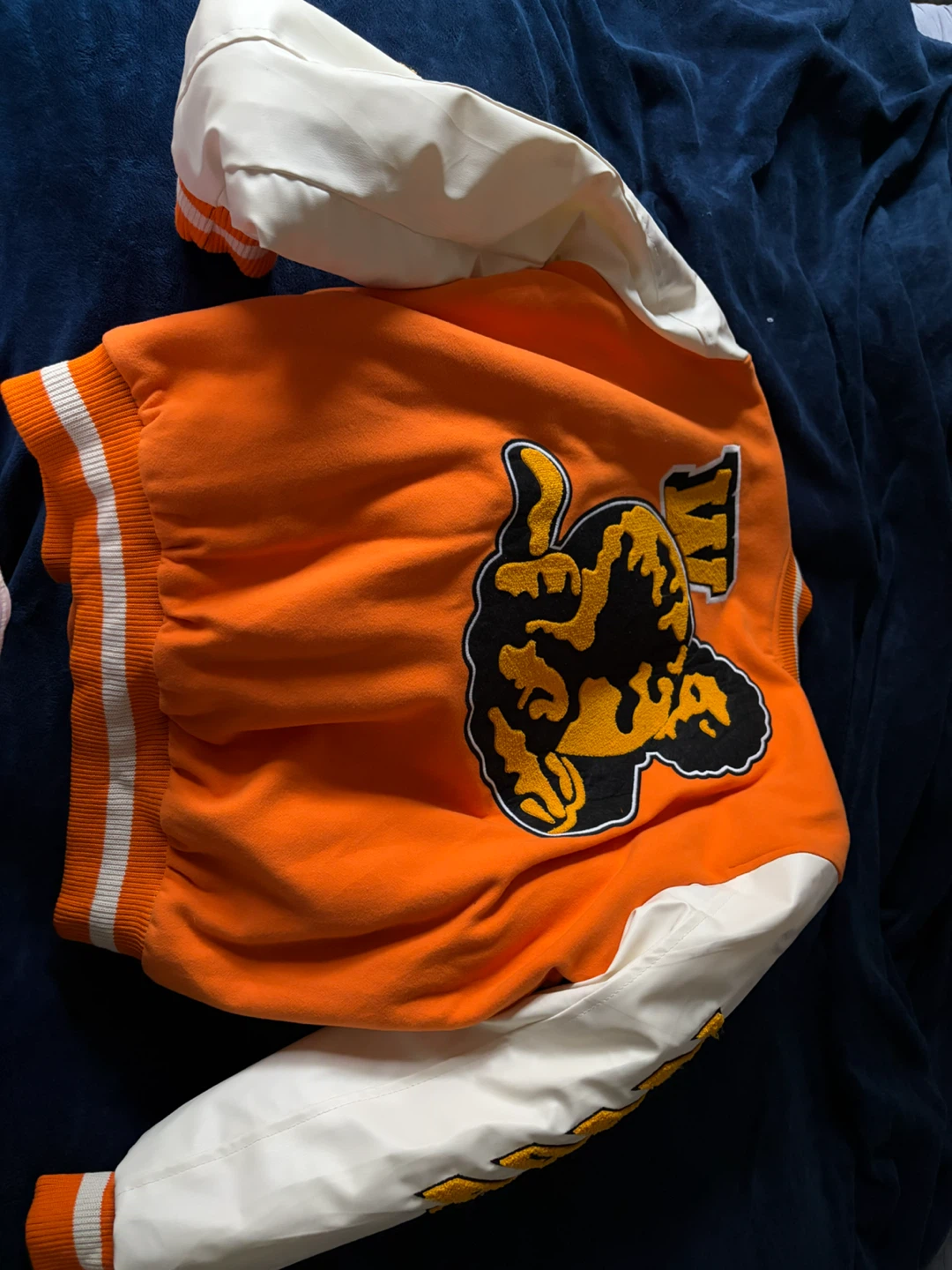 Off-White Orange Varsity Jacket - photo 2
