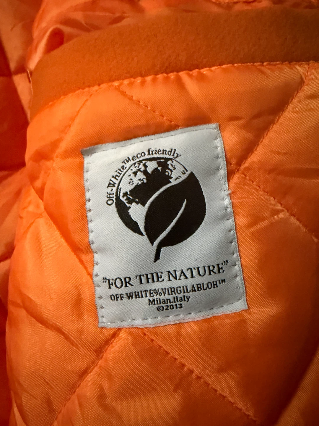 Off-White Orange Varsity Jacket - photo 5
