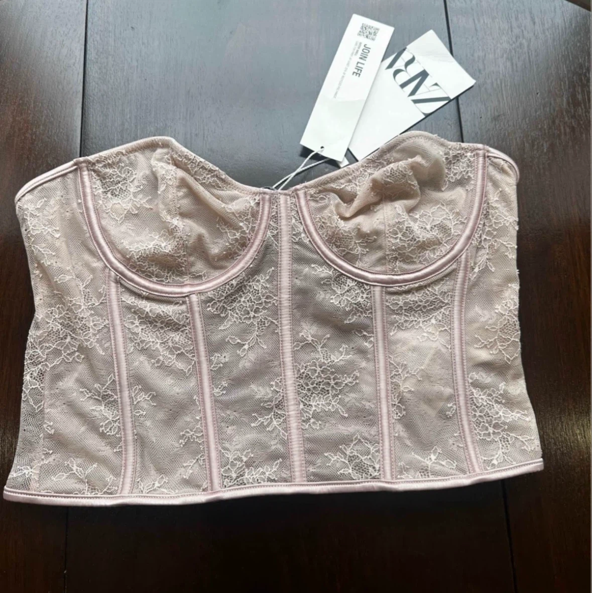 New Zara Lace Corset Top