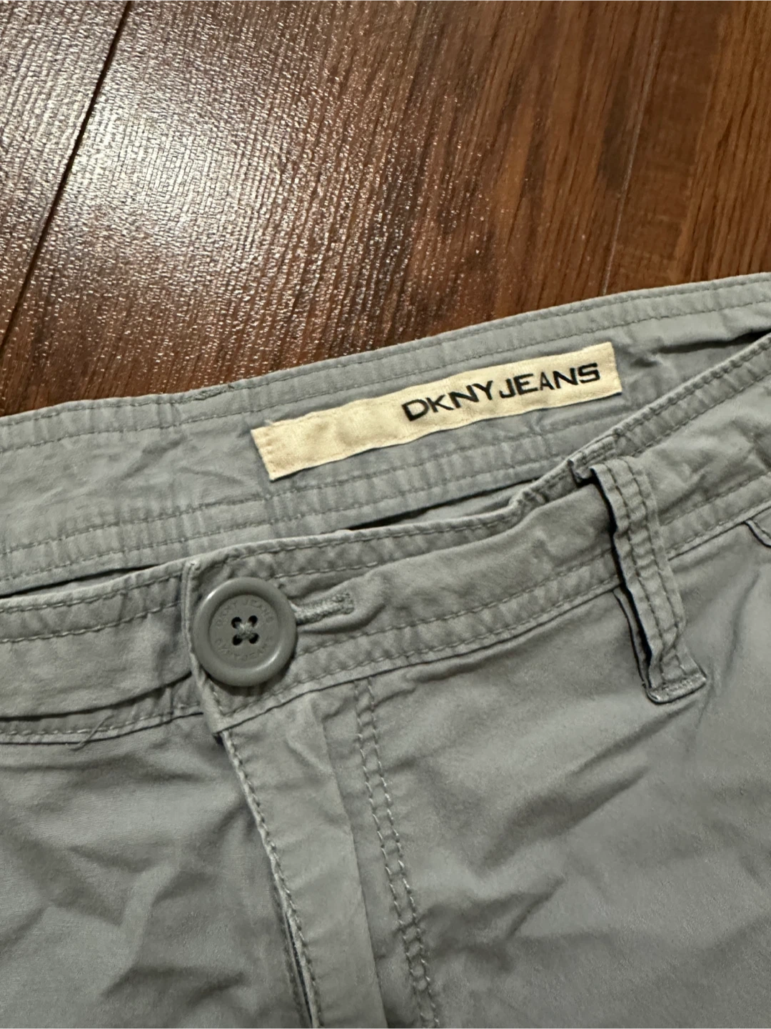 y2k DKNY Jeans Cargo Shorts Grey - photo 3