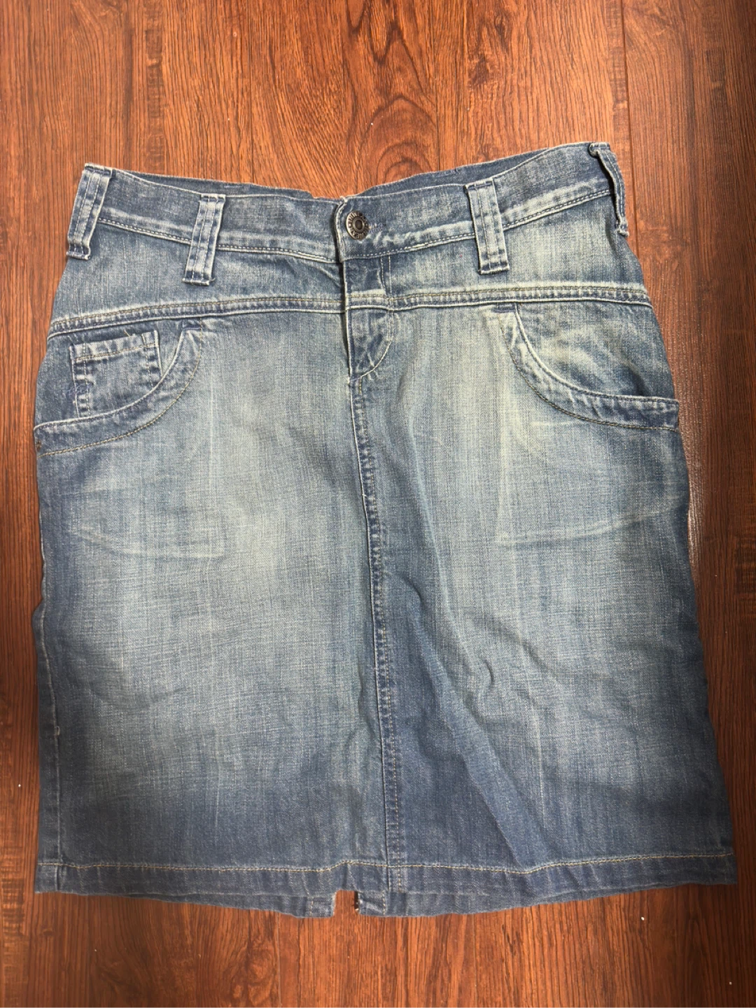 y2k Blue Denim Skirt