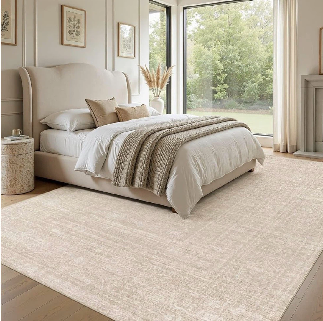 6'x9' Area Rug - Cream Oriental Pattern - photo 3