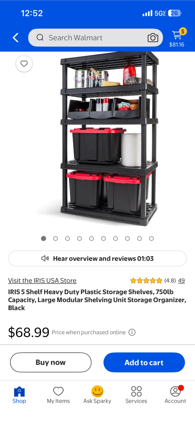 Stackable Black Plastic Storage Bins (Set of 4) - photo 4
