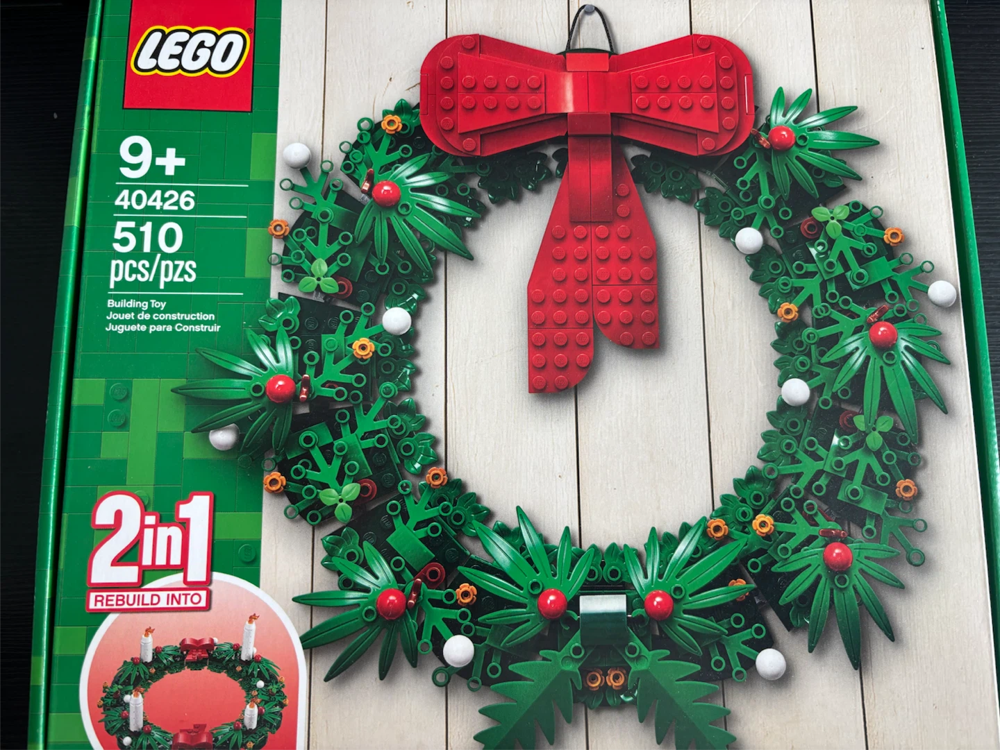 LEGO 40426 Christmas Wreath Building Toy