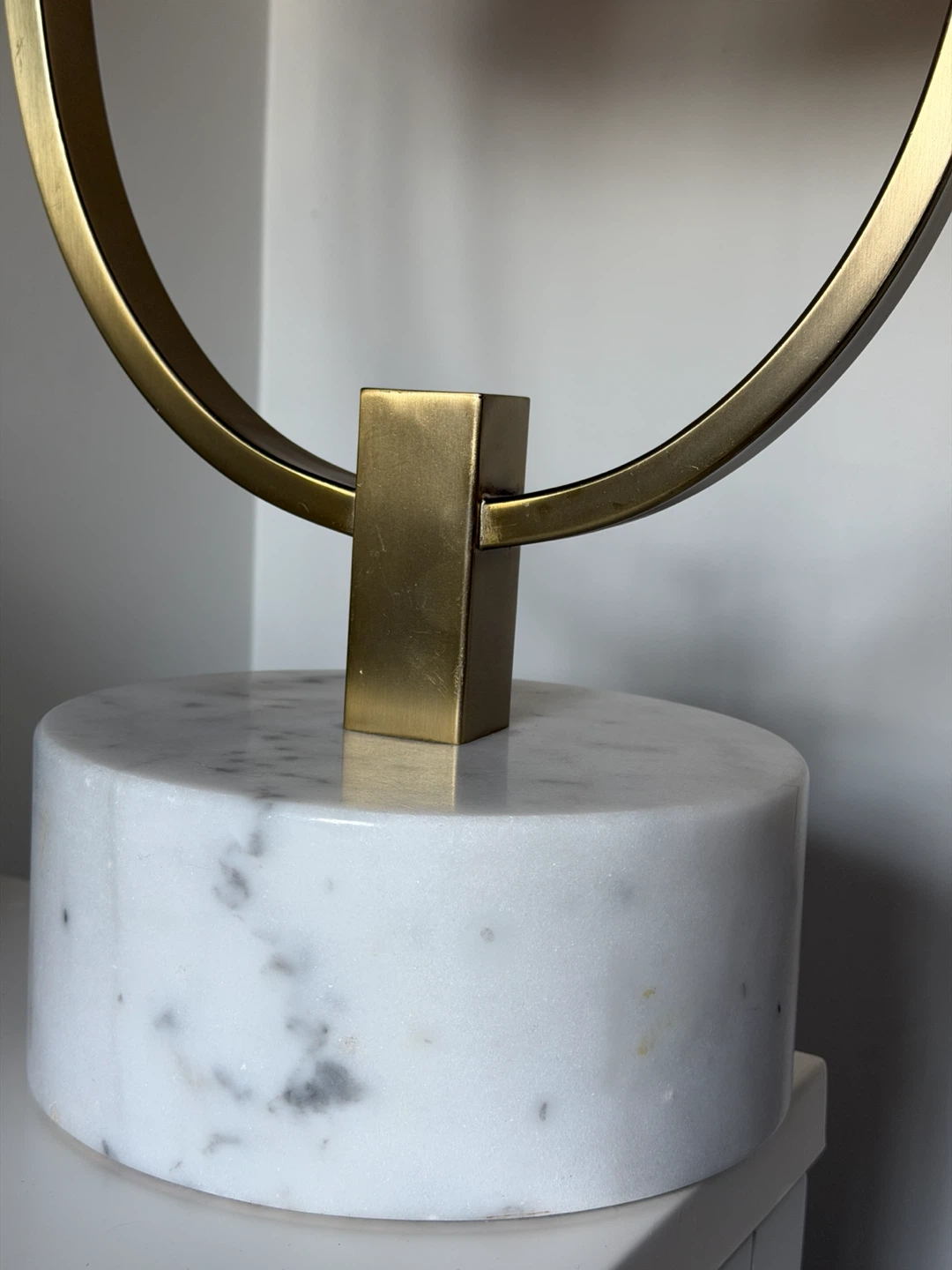 Art Deco Style Table Lamp with Marble Base - photo 5