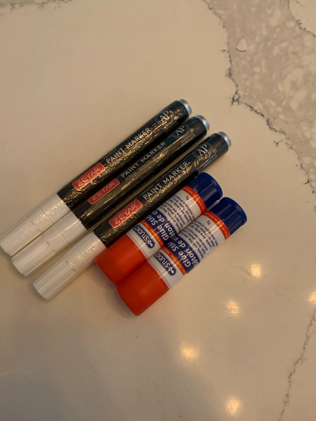 ZEYAR AP Paint Markers & Glue Sticks